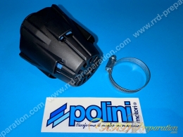 Filtre à air, cornet mousse POLINI NEW noir avec cache droit (Ø de fixation carburateur Ø32/37 et 46mm)