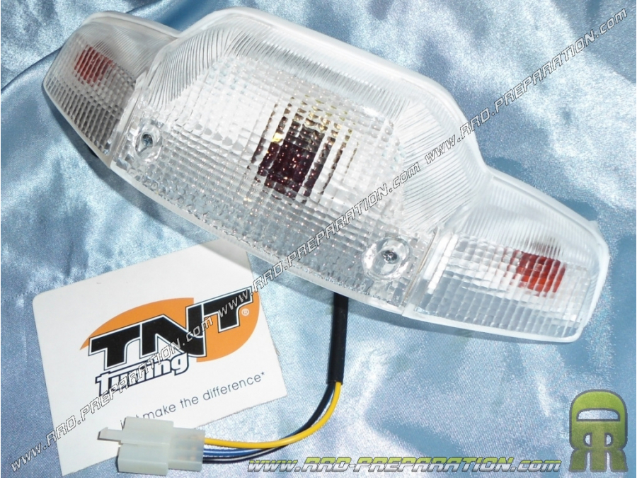 Rear light for booster MBK spirit and YAMAHA bw's before 1999 TNT TUNING White Transparent with indicators