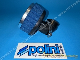 Filtre à air, cornet mousse POLINI aluminium et mousse coudé 90° ( Ø34 et 38mm modèle court ou long au choix)