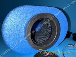 Filtre à air, cornet mousse POLINI BIG EVOLUTION très gros volume ovalisé (Ø de fixation carburateur Ø27 a 66mm)