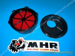 Filtre à air, cornet mousse MALOSSI E3 Long Microboîte fixation pour carburateur Ø32 X 1,25mm spécial PHBG