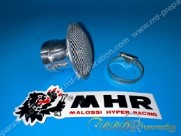 Tulipe d'admission, cornet MALOSSI usiné aluminium fixation a collier pour carburateur