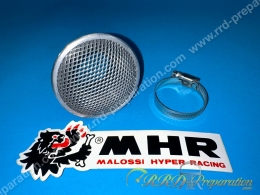 Tulipe d'admission, cornet MALOSSI usiné aluminium fixation a collier pour carburateur