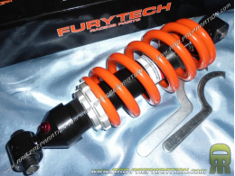 Amortiguador hidráulico FURYTECH regulable entre centros 300mm para mécaboite PEUGEOT Xr6