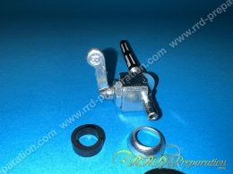 Robinet d'essence P2R sortie droite avec réserve Peugeot 103 et MBK 51