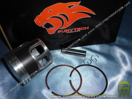 Piston bi segment FURYTECH Ø48 axe 10mm pour kit 80cc FONTE sur scooter minarelli horizontal