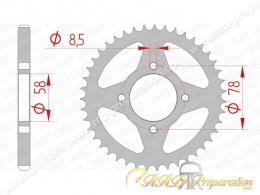 Couronne 39 a 51 dents AFAM...