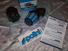 Air filter, black POLINI NEW Mini foam horn with 90° angled cover (carburetor fixing Ø Ø32 & 37)