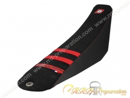 Housse de selle DOPPLER pour BETA RR FACTORY MOTARD TRACK de 2005 à 2010 noir et rouge