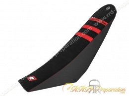 Housse de selle DOPPLER pour BETA RR FACTORY MOTARD TRACK de 2005 à 2010 noir et rouge