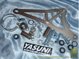 Kit de fixation complet pour pot d'échappement YASUNI R sur PIAGGIO / GILERA (Typhoon, nrg...)