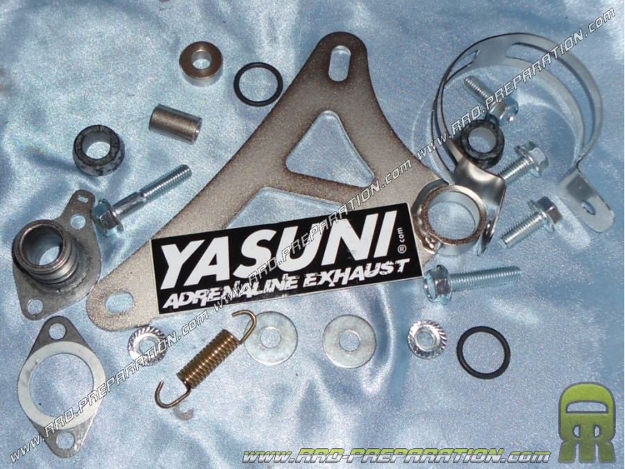 Kit de montaje completo para escape YASUNI R en MINARELLI Vertical (booster, bws)