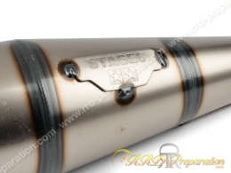 Pot d'échappement STAGE 6 STREETRACE pour MBK51/AV10 bras oscillant carré (coloris au choix)