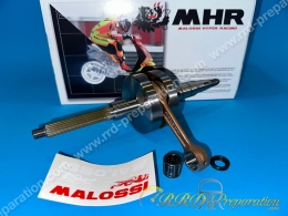 Vilebrequin, vilo, embiellage MALOSSI MHR course origine axe Ø10/12mm scooter minarelli vertical (booster, bws)
