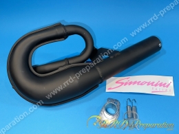 Pot d'échappement SIMONINI noir pour PEUGEOT 103 SPX, RCX, CLIP, MVX et VOGUE..