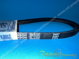 Courroie lisse type origine taille 13X850mm HUTCHINSON pour Peugeot 103 SP, MV, MVL, LM, VOGUE...