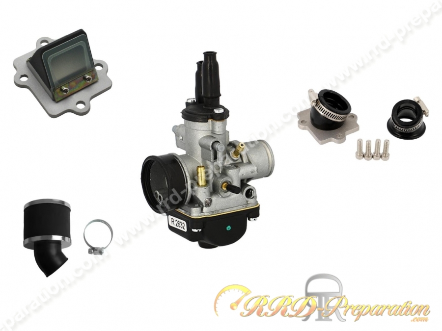 Kit carburation avec clapets Ø21mm ECO pour scooter minarelli horizontal