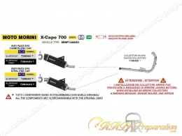 Ligne d'échappement complète ARROW INDY RACE pour MOTO MORINI  X-CAPE 700 à partir 2025