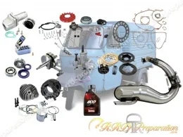Pack moteur POLINI 100cc (cylindre, pot, carburateur, clapets...) pour PIAGGIO APE 50 2T