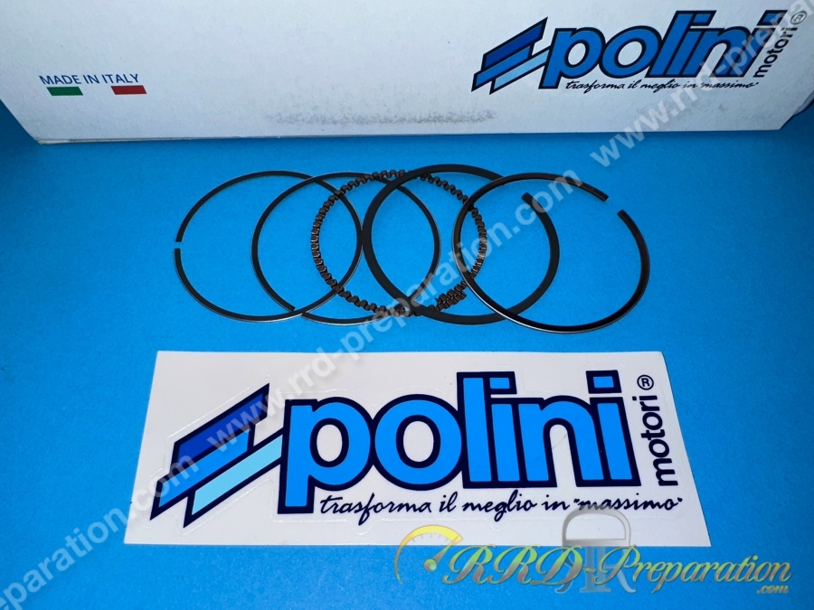 Jeu de segment Ø49 pour kit 80 POLINI Racing fonte sur PIAGGIO scooter 50 4T