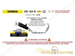 Ligne d'échappement complète ARROW X-KONE pour HONDA CB 125 R de 2024 à 2025
