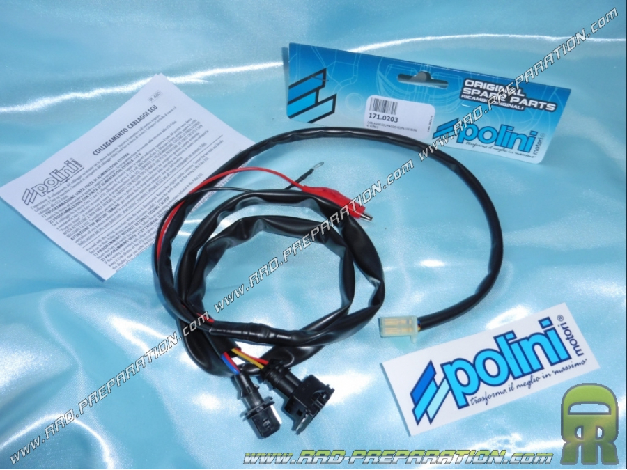 Câblage POLINI pour boitier CDI ECU POLINI maxi-scooter 4 temps PIAGGIO BERVERLY 350cc, FLY 125cc, VESPA 125 / 150 & 300cc... Câblage POLINI pour boitier CDI ECU POLINI maxi-scooter 4 temps PIAGGIO BERVERLY 350cc, FLY 125cc, VESPA 125 / 150 & 300cc...