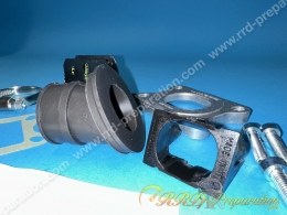 Kit d'admission pipe orientable + clapets vl6 MHR Ø19/21mm viton racing pour moto 50 minarelli am6 / derbi