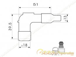 Anti-parasite NGK LB10E résistance 10k ohm pour bougie avec olive (modèle standard)