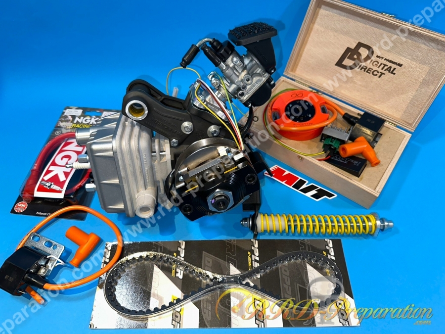 Moteur complet assemblé MALOSSI 70 pour Peugeot 103 SPX, MVX, RCX et CLIP refroidissement liquide Moteur complet assemblé MALOSSI 70 pour Peugeot 103 SPX, MVX, RCX et CLIP refroidissement liquide