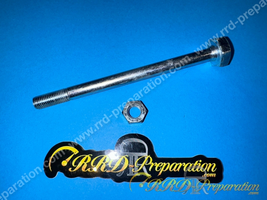 Axe moteur avec écrou Ø8mm / longueur 110mm pour Peugeot 103 SPX, RCX, MVX, CLIP ou VOGUE MVL depuis 1995 Axe moteur avec écrou Ø8mm / longueur 110mm pour Peugeot 103 SPX, RCX, MVX, CLIP ou VOGUE MVL depuis 1995