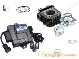 Kit 80 Ø49mm POLINI Fonte avec boitier de reprogrammation SCOOTER PIAGGIO LIBERTY iGet 50 4T euro 5, VESPA 2021 - 2025