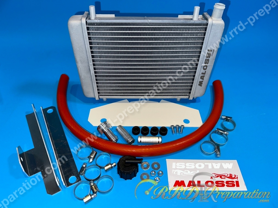 Kit radiateur de refroidissement compétition MALOSSI 1 30 X 20cm moto, proto, scooter, mob, mécaboite...