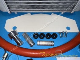 Kit radiateur de refroidissement compétition MALOSSI 1 30 X 20cm moto, proto, scooter, mob, mécaboite...