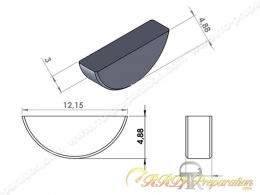 Clavette d'allumage CGN 3X4,88X12,15mm pour MBK 51, scooter minarelli vertical & horizontal, piaggio... Clavette d'allumage CGN 3X4,88X12,15mm pour MBK 51, scooter minarelli vertical & horizontal, piaggio...