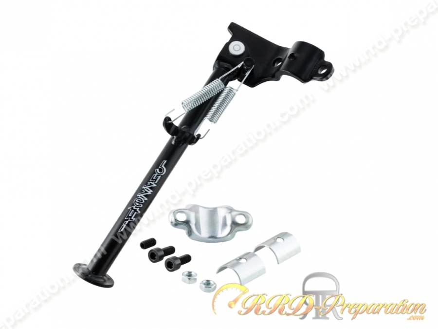 Béquille latérale BUZZETTI pour MBK 51 et Peugeot 103 bras oscillant ovale / rond, gauche, longueur 25cm Béquille latérale BUZZETTI pour MBK 51 et Peugeot 103 bras oscillant ovale / rond, gauche, longueur 25cm