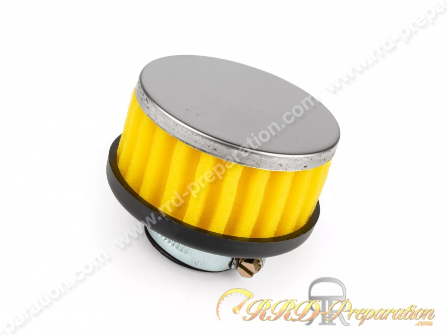 Filtre à air, cornet mousse TUN'R aluminium et mousse droit (Ø de fixation carburateur Ø28mm à 35mm)