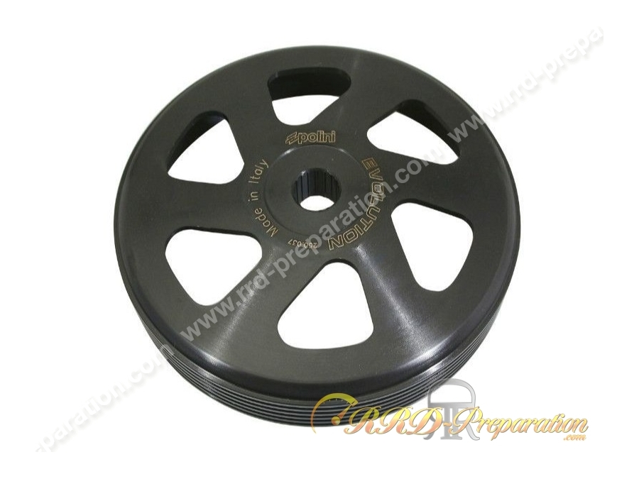 Cloche d'embrayage POLINI EVOLUTION pour scooter KYMCO, PEUGEOT, SYM, HONDA, GY6... 150 et 125 Cloche d'embrayage POLINI EVOLUTION pour scooter KYMCO, PEUGEOT, SYM, HONDA, GY6... 150 et 125
