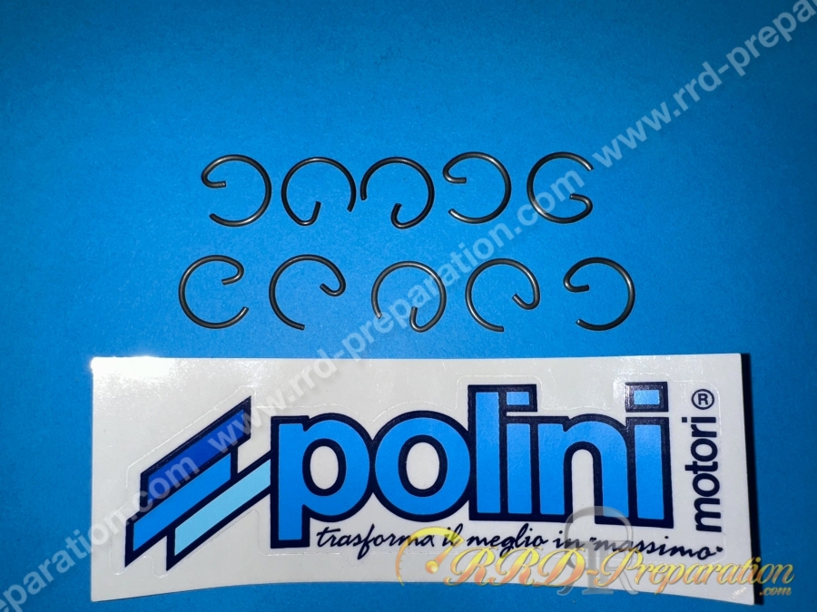 Clips de piston (jonc d'axe) POLINI renforcé en G Ø13mm X 1,2mm pour MBK 51 / motobecane av10, av7 Clips de piston (jonc d'axe) POLINI renforcé en G Ø13mm X 1,2mm pour MBK 51 / motobecane av10, av7