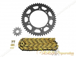 Kit chaîne AFAM 420 / 12x50 SUZUKI SMX de 2001 à 2003 et RMX de 1996 à 2003 Kit chaîne AFAM 420 / 12x50 SUZUKI SMX de 2001 à 2003 et RMX de 1996 à 2003