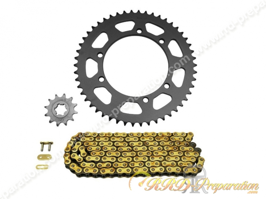 Kit chaîne AFAM 420 / 12x50 SUZUKI SMX de 2001 à 2003 et RMX de 1996 à 2003 Kit chaîne AFAM 420 / 12x50 SUZUKI SMX de 2001 à 2003 et RMX de 1996 à 2003