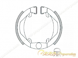 Mâchoires de frein Ø80 X 20 POLINI avant, arrière PEUGEOT 103 / MBK 51 / MOTOBECANE AV10 / AV7 / CAMINO / PUCH