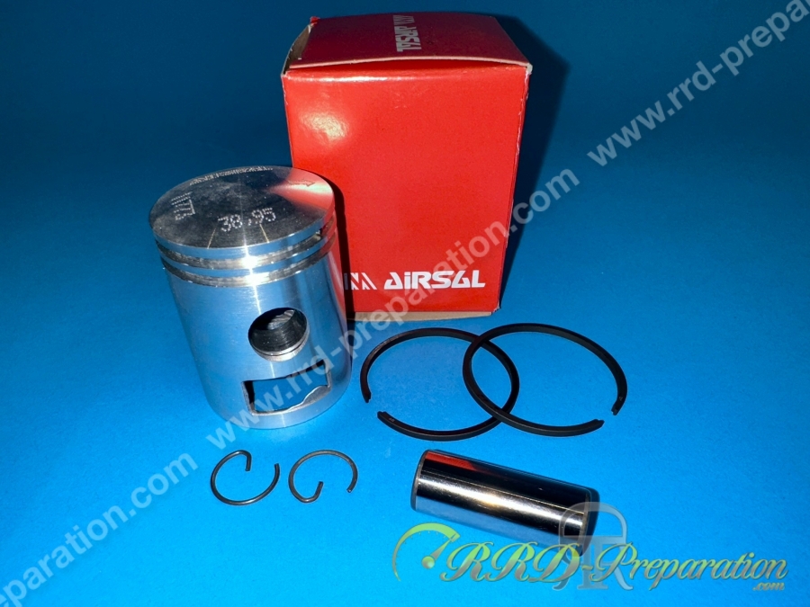 Piston Ø39mm bi-segment AIRSAL pour kit 50 MBK 51 / motobecane av10 / av7 Piston Ø39mm bi-segment AIRSAL pour kit 50 MBK 51 / motobecane av10 / av7