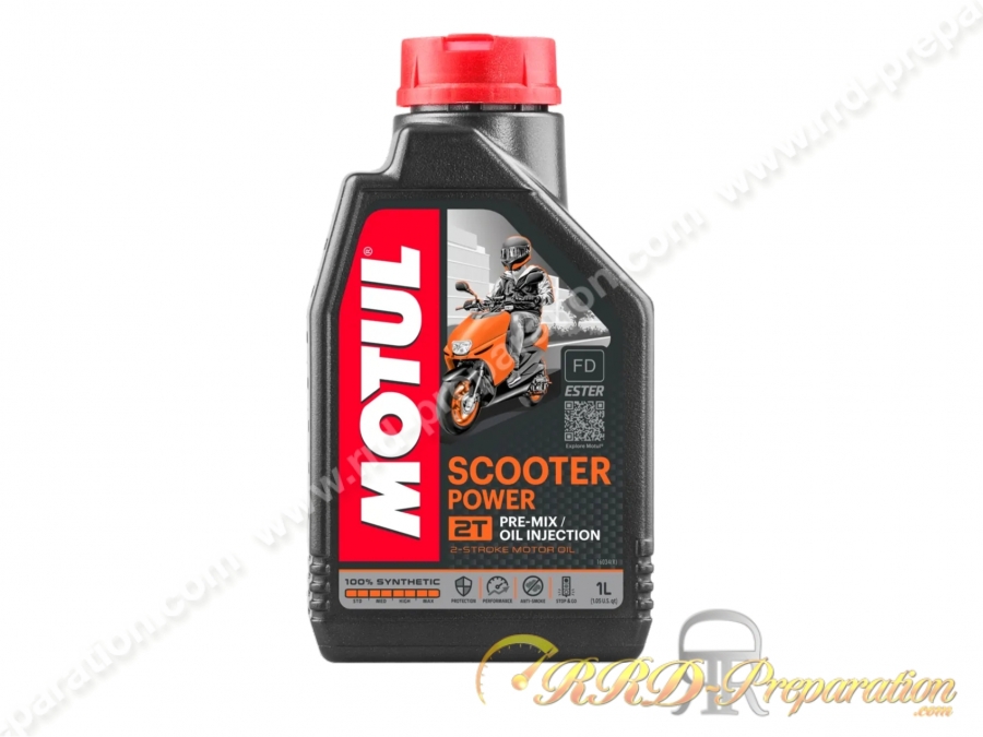 Huile moteur MOTUL SCOOTER POWER 100% Synthèse 2 temps 1L