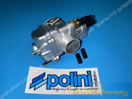 Carburateur POLINI CP 23 avec graissage séparé, souple, starter à levier ou à câble au choix