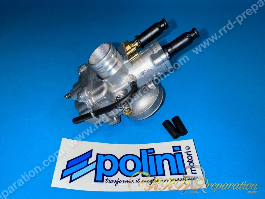 Carburateur POLINI CP 15 souple, starter câble ou levier au choix avec graissage séparé