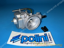 Carburateur POLINI CP 15 souple, starter câble ou levier au choix avec graissage séparé