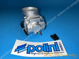 Carburateur POLINI CP 15 souple, starter câble ou levier au choix avec graissage séparé