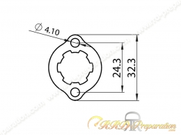 Plaquette maintien de pignon de sortie de boite TEKNIX pour DERBI Euro 1, 2, 3 & 4 Plaquette maintien de pignon de sortie de boite TEKNIX pour DERBI Euro 1, 2, 3 & 4
