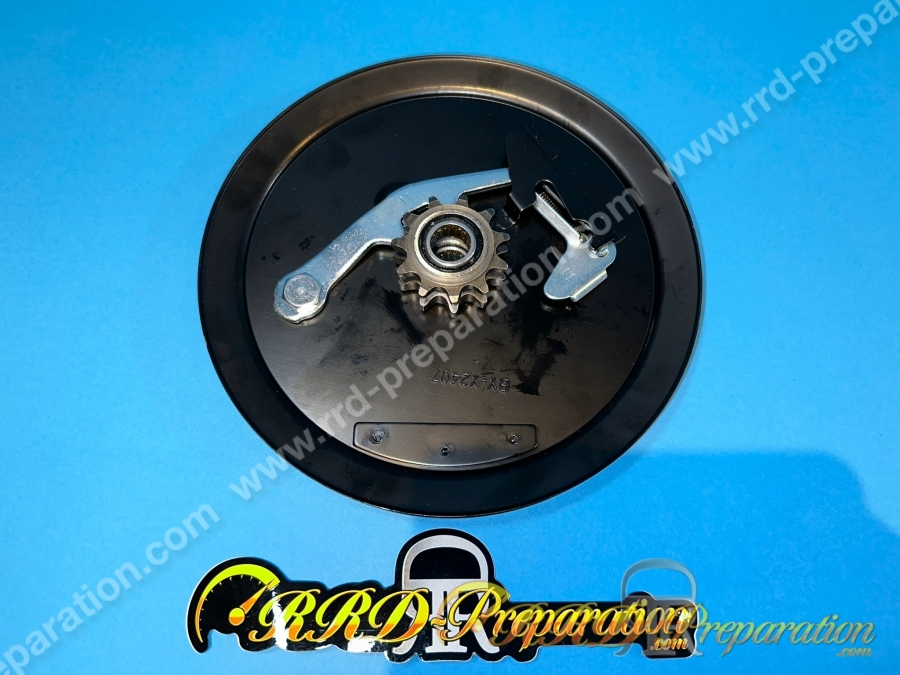 Plateau, poulie CGN tôle avec système de débrayage et pignon de 11 dents pour MBK 51 / MOTOBECANE... Plateau, poulie CGN tôle avec système de débrayage et pignon de 11 dents pour MBK 51 / MOTOBECANE...