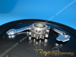 Plateau, poulie CGN tôle avec système de débrayage et pignon de 11 dents pour MBK 51 / MOTOBECANE... Plateau, poulie CGN tôle avec système de débrayage et pignon de 11 dents pour MBK 51 / MOTOBECANE...